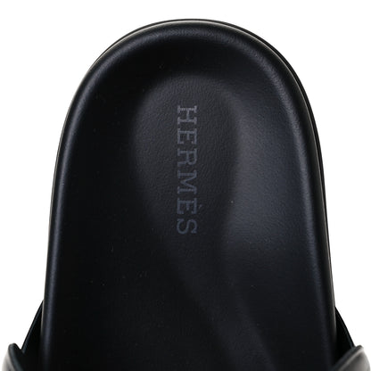 Hermes Nappa Extra Sandals 37 Black 7 of 9