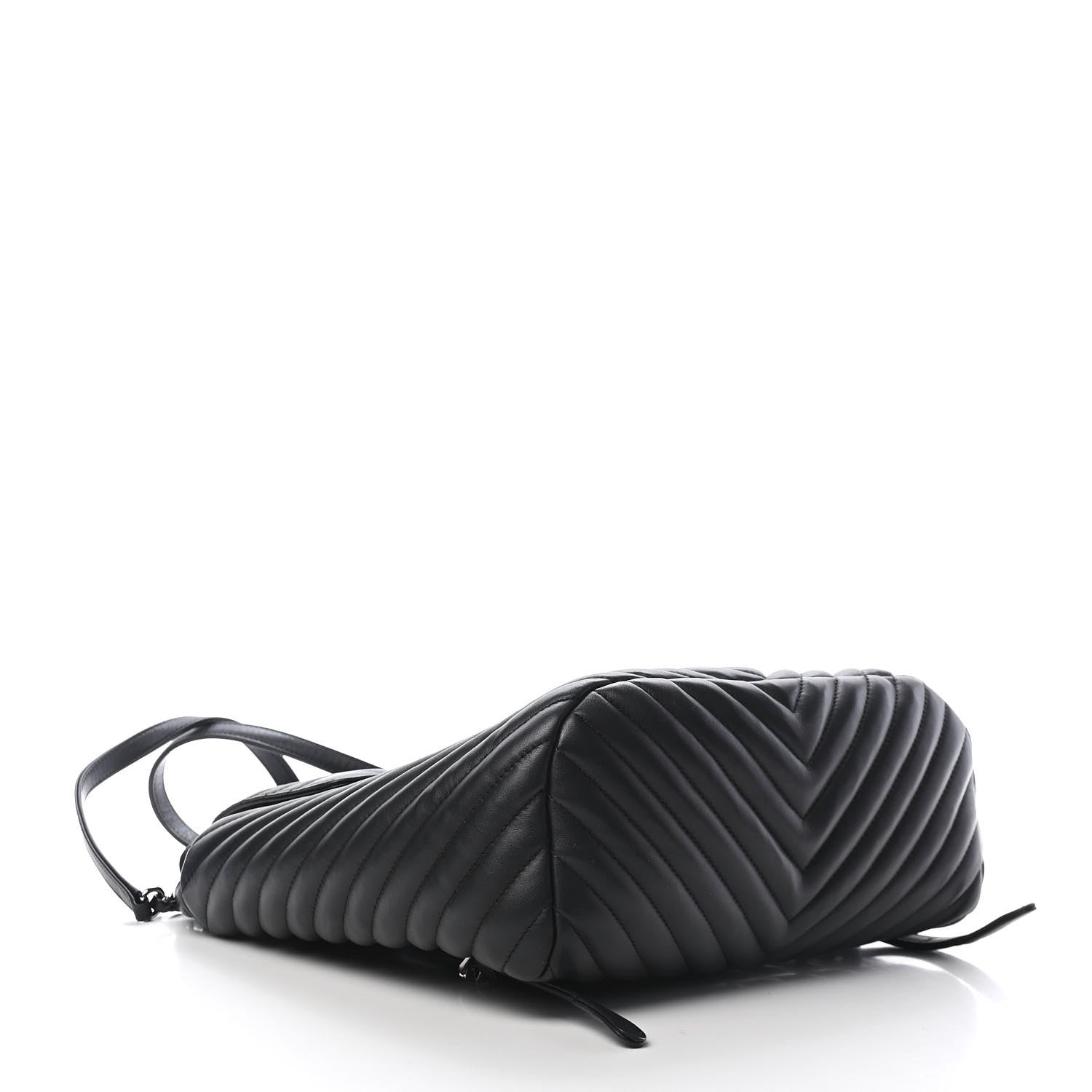 Chanel Calfskin Chevron Quilted Large Urban Spirit Backpack Black 4 of 9