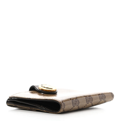 Gucci Crystal Monogram Hysteria French Wallet Dark Brown 4 of 8