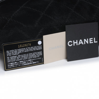 Chanel Python Pony Hair Ultimate Stitch Flap Black 5 of 8
