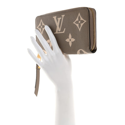 Louis Vuitton Empreinte Monogram Giant Zippy Wallet Tourterelle Creme 2 of 6