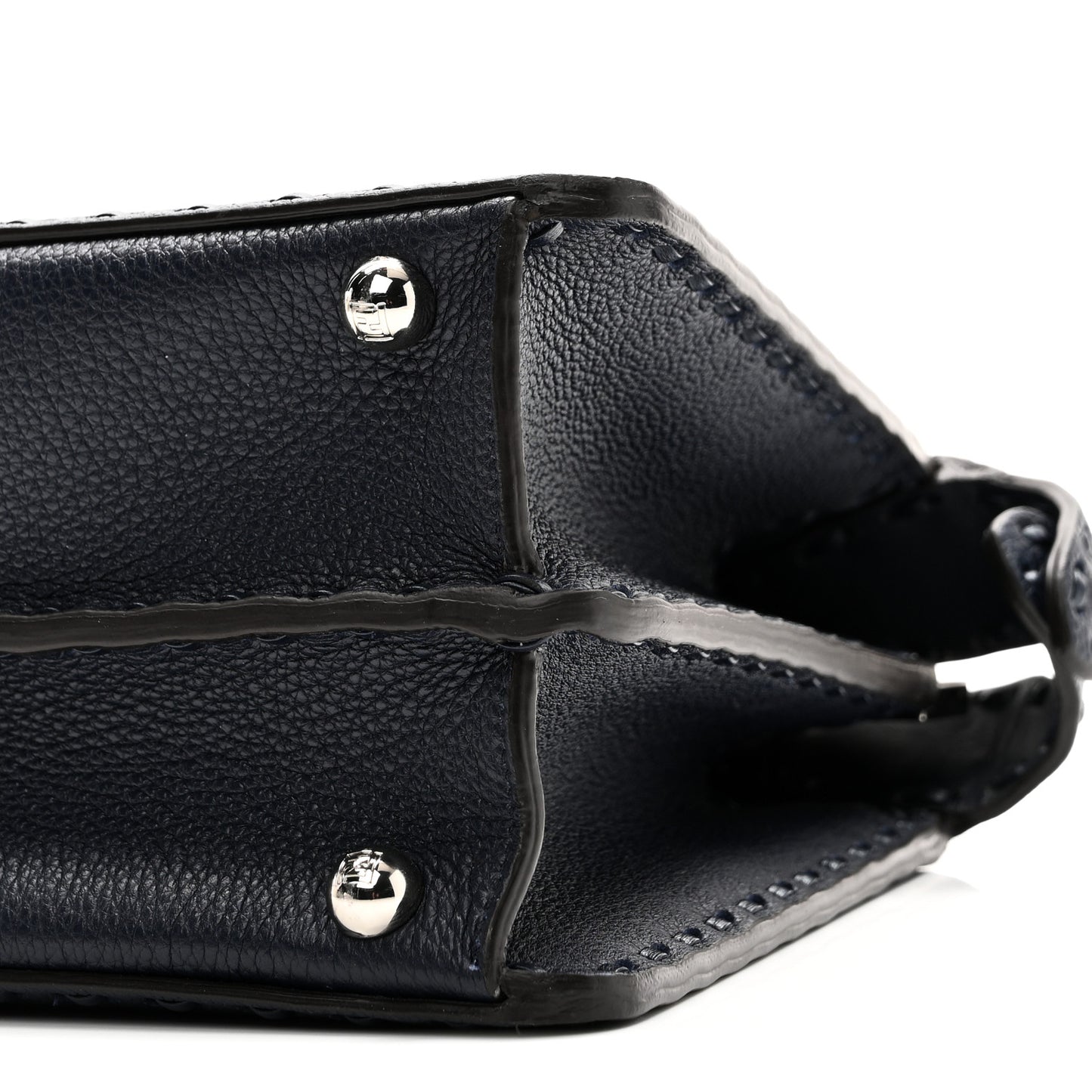 Cuoio Romano Selleria Bi-Color Small Peekaboo I SEE U Satchel Placca Argento