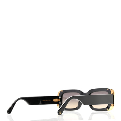 Louis Vuitton Acetate LV Moon Rectangle Sunglasses Black 4 of 6