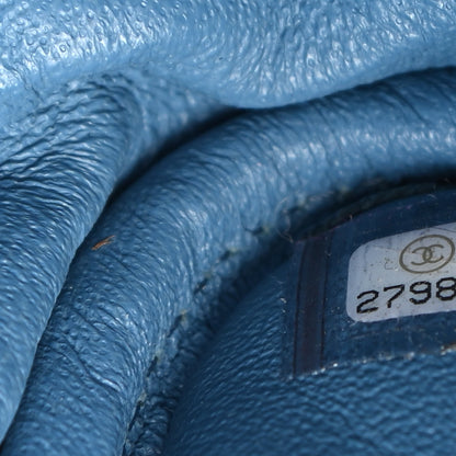 Chanel Lambskin Quilted Camera Case Blue 7 of 9