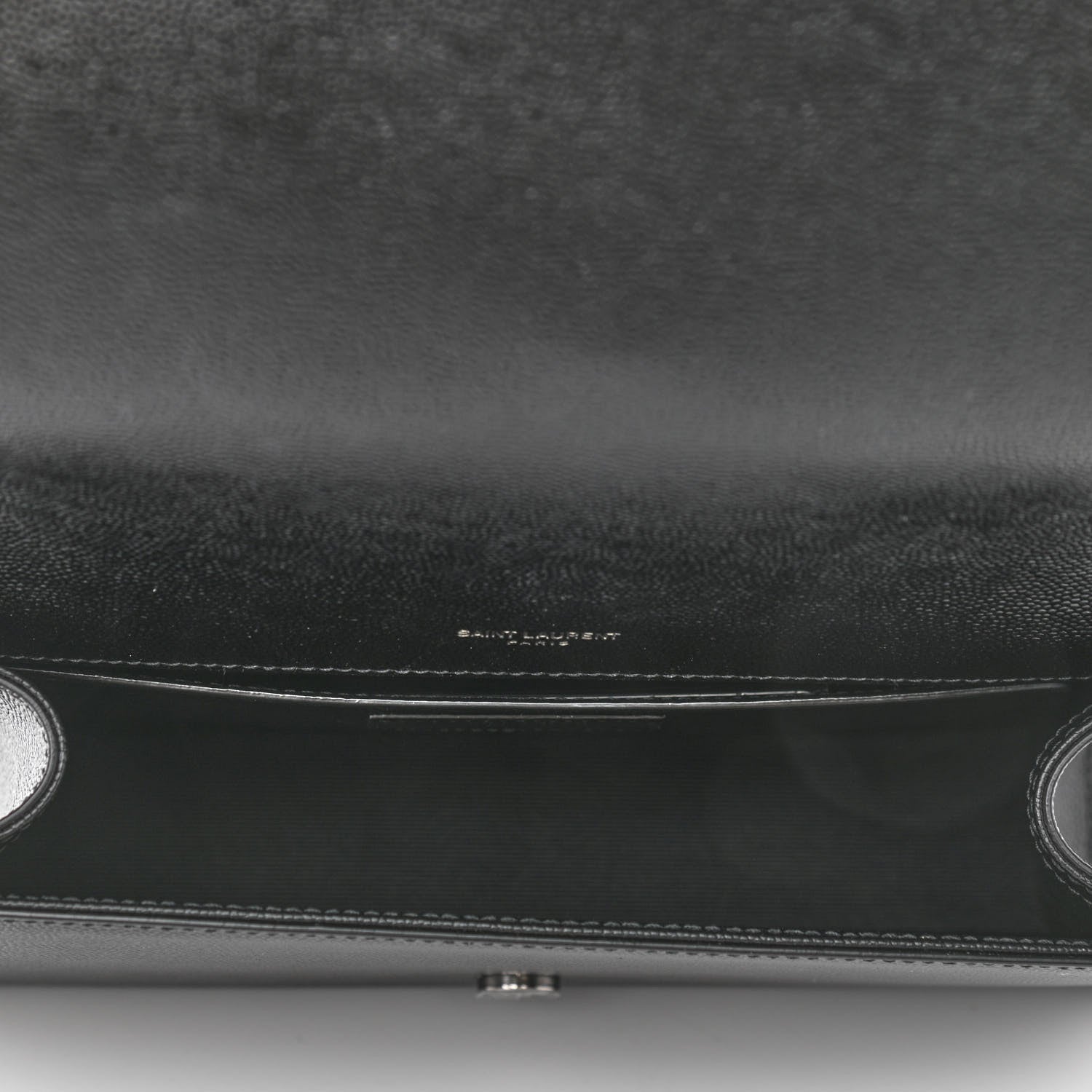 Saint Laurent Grain De Poudre Medium Classic Monogram Kate Satchel Black 5 of 10