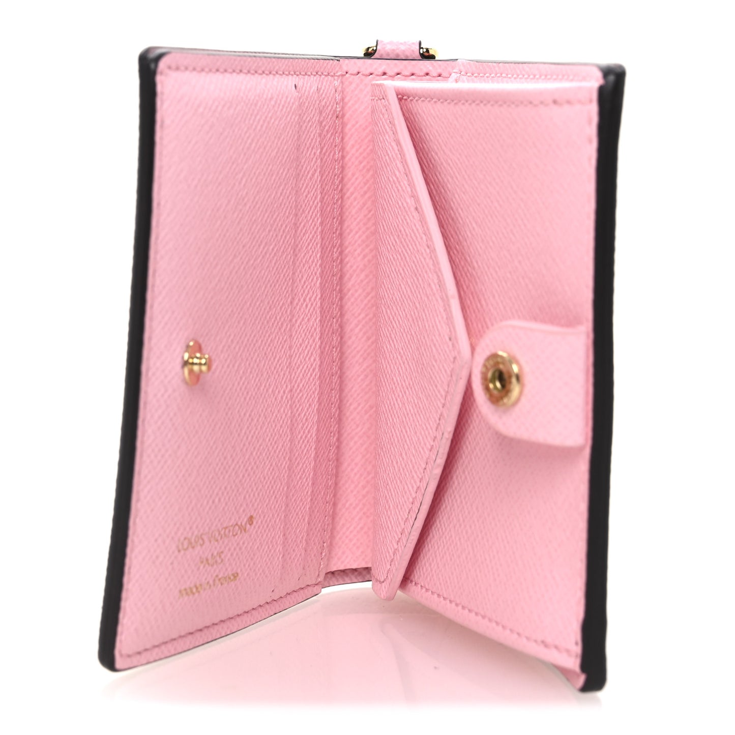 Monogram LV Charms Pocket Wallet Cotton Candy