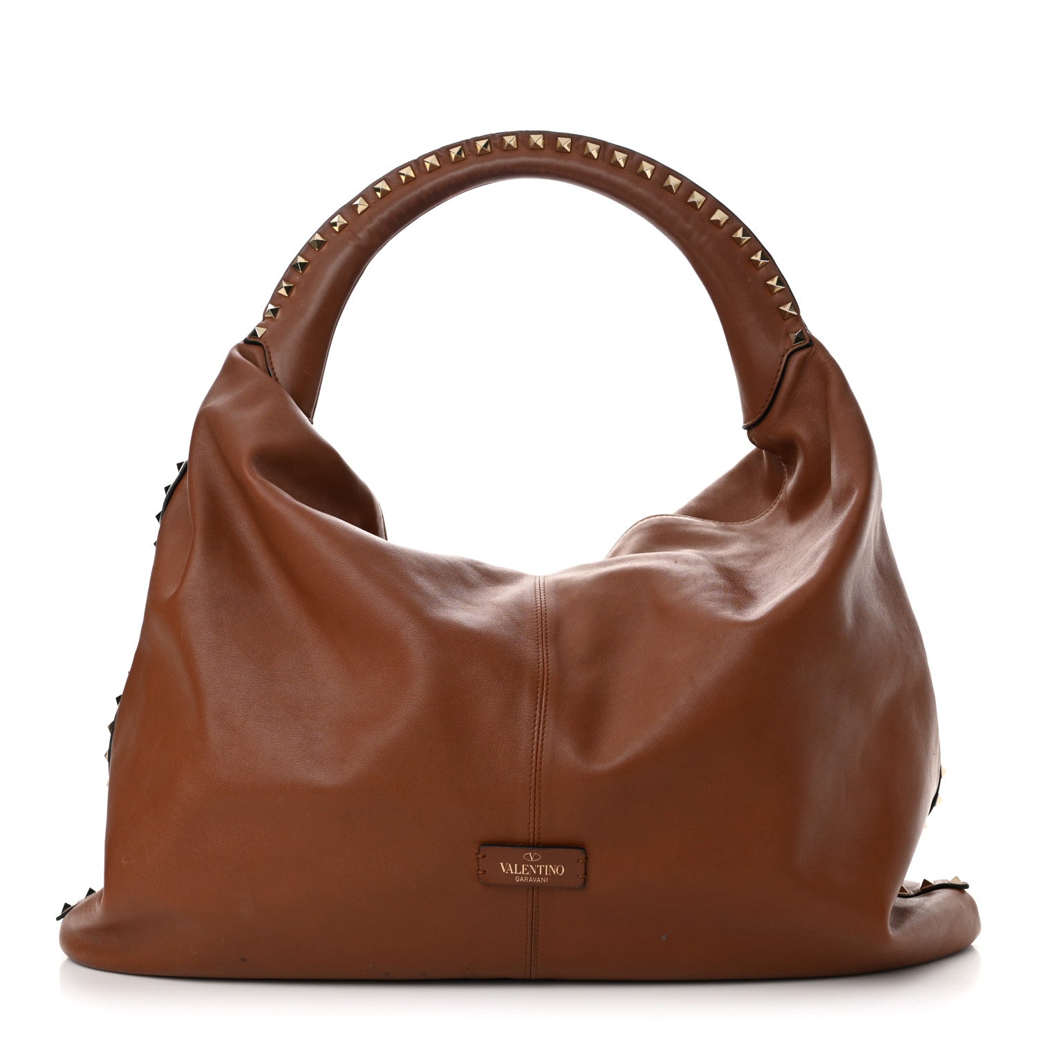 Valentino Garavani Calfskin Rockstud Hobo Selleria 1 of 18