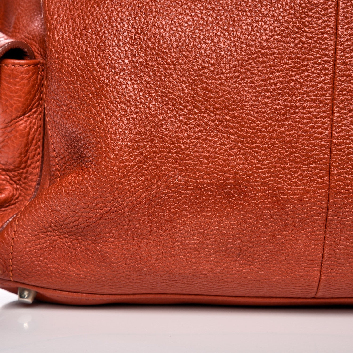 Prada Vitello Daino Shoulder Bag Arancio 8 of 21