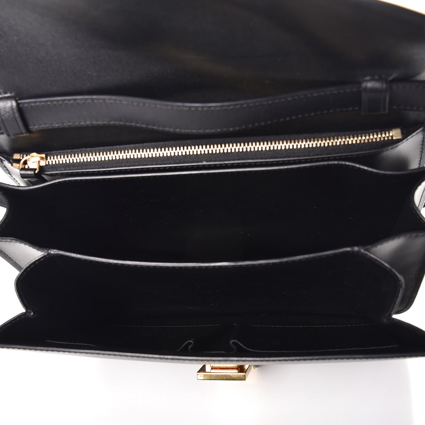 Box Calfskin Medium Classic Box Flap Bag Black