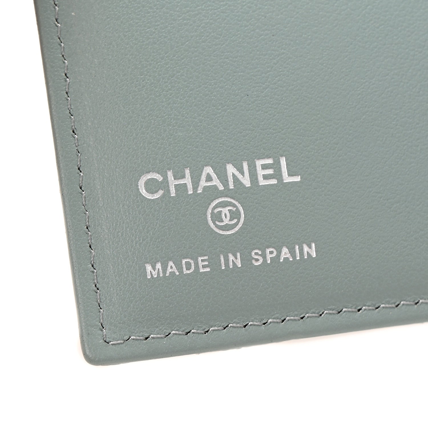 Chanel Caviar Quilted Passport Holder Blue 6 of 8