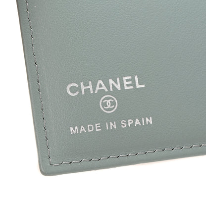 Chanel Caviar Quilted Passport Holder Blue 6 of 8