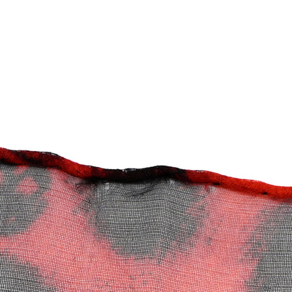Alexander McQueen Silk Chiffon Leopard Skull Scarf Red 8 of 8