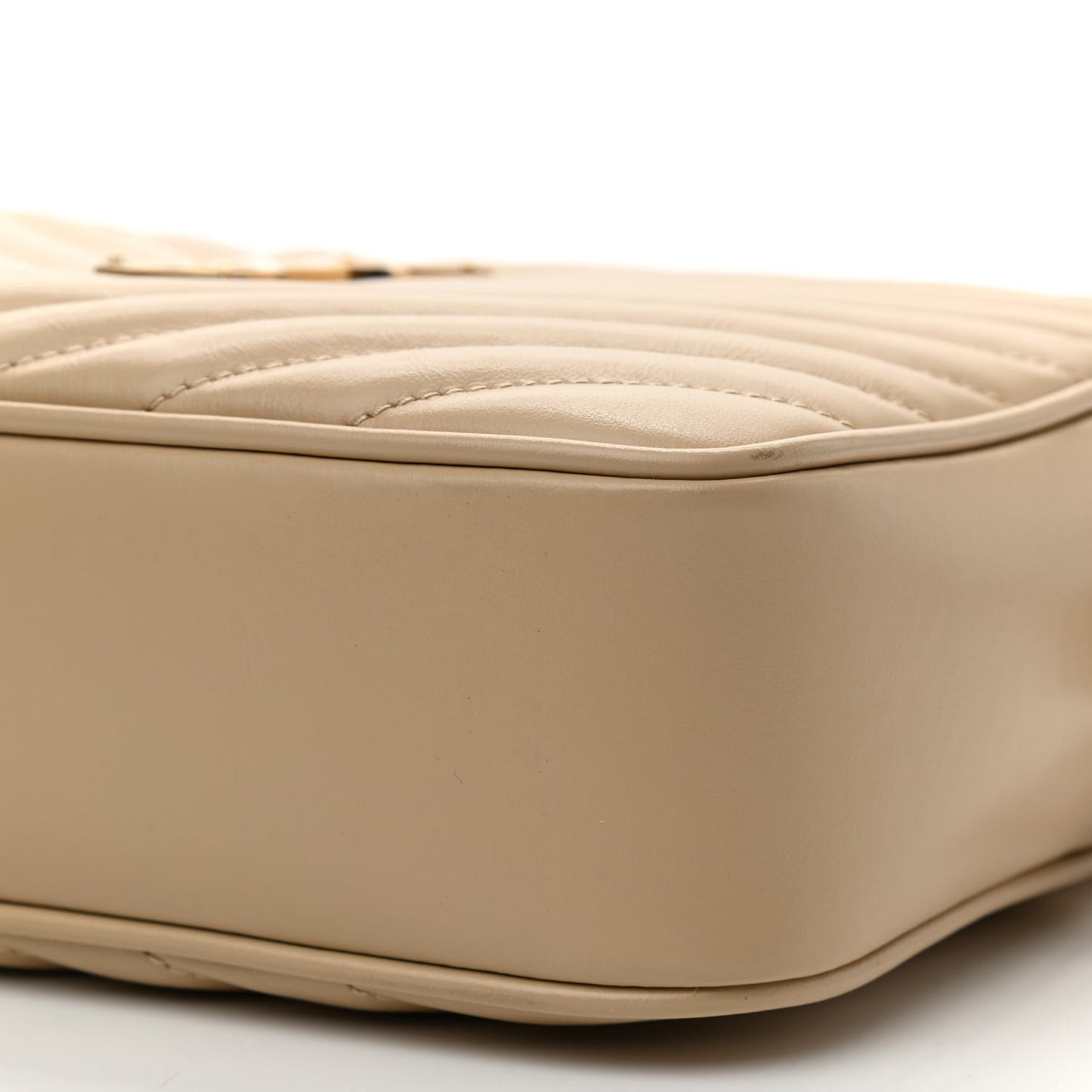 Calfskin Matelasse Monogram Lou Camera Bag Dark Beige