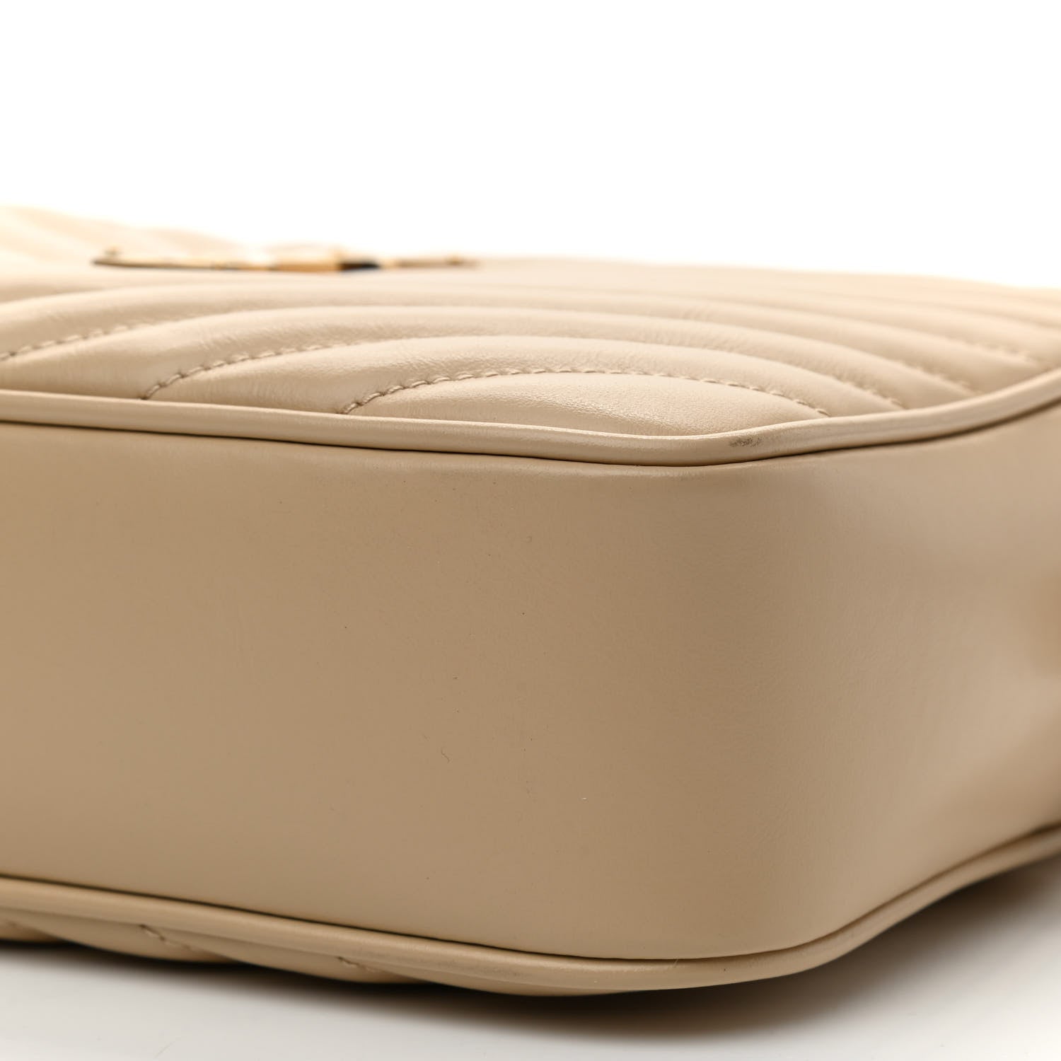 Saint Laurent Calfskin Matelasse Monogram Lou Camera Bag Dark Beige 9 of 9