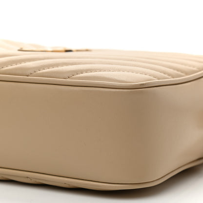 Saint Laurent Calfskin Matelasse Monogram Lou Camera Bag Dark Beige 9 of 9