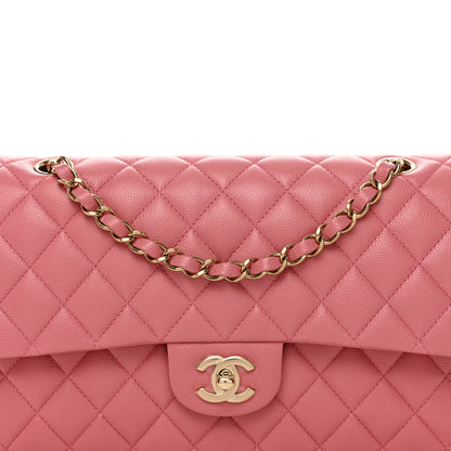 Chanel Caviar Quilted Medium Double Flap Pink 4 of 8