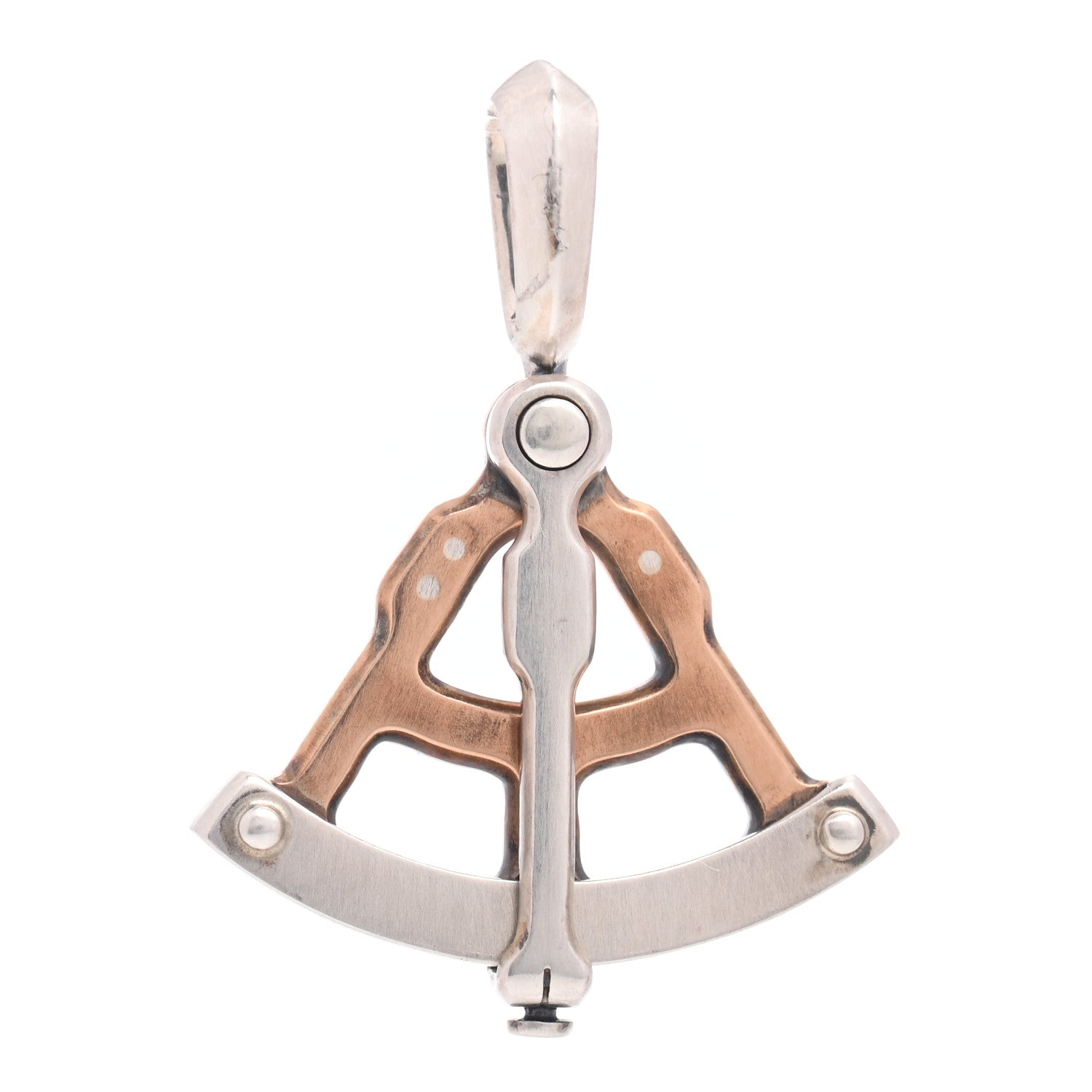 David Yurman Sterling Silver Bronze Maritime Sexton Amulet Pendant 1 of 3