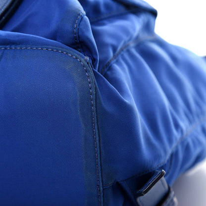 Prada Tessuto Nylon Saffiano Vela Backpack Bleuette 11 of 11