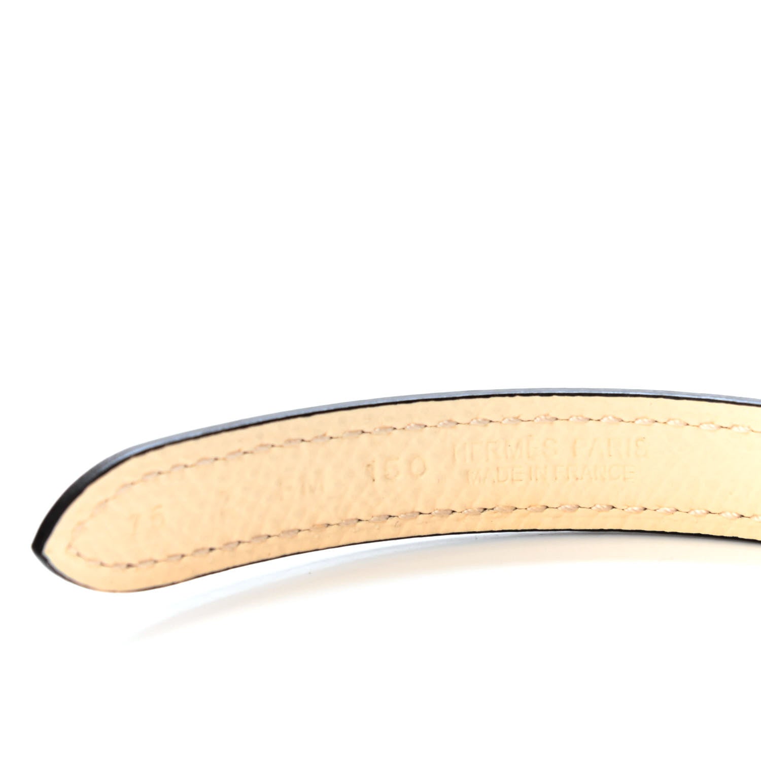 Hermes Epsom Swift 13mm Focus Belt 75 Nata Biscuit 3 of 4
