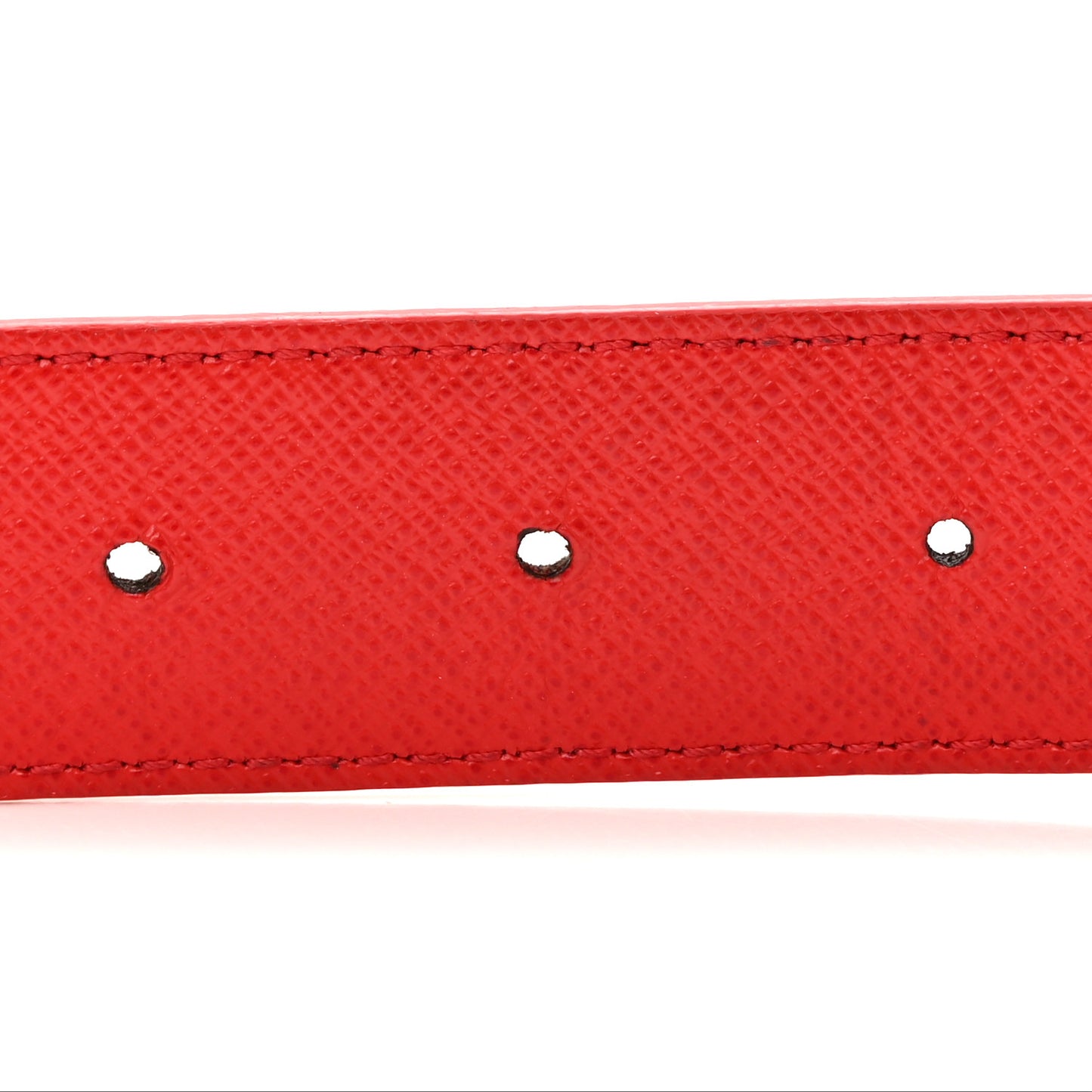 Calfskin Monogram 30mm LV Initiales Reversible Belt 85 34 Coquelicot