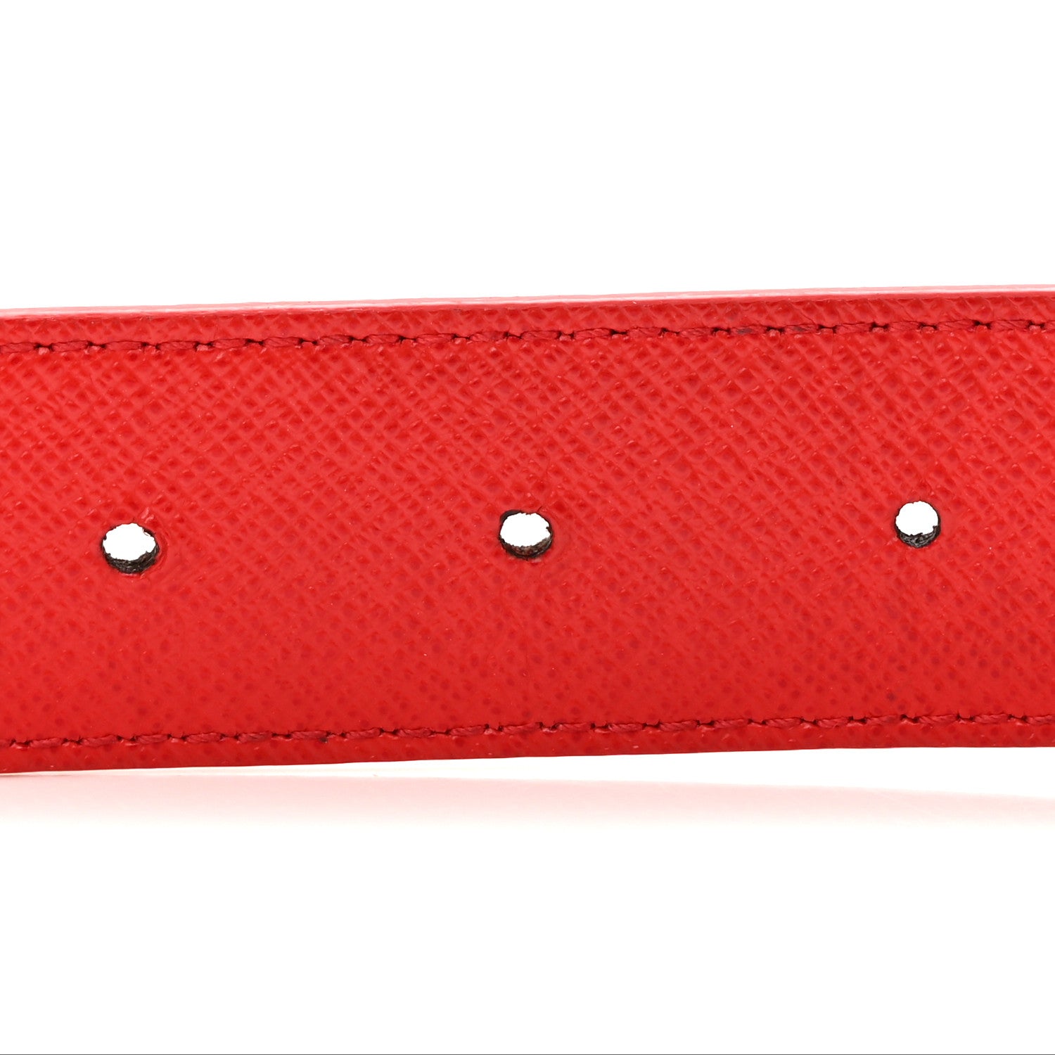 Louis Vuitton Calfskin Monogram 30mm LV Initiales Reversible Belt 85 34 Coquelicot 3 of 5