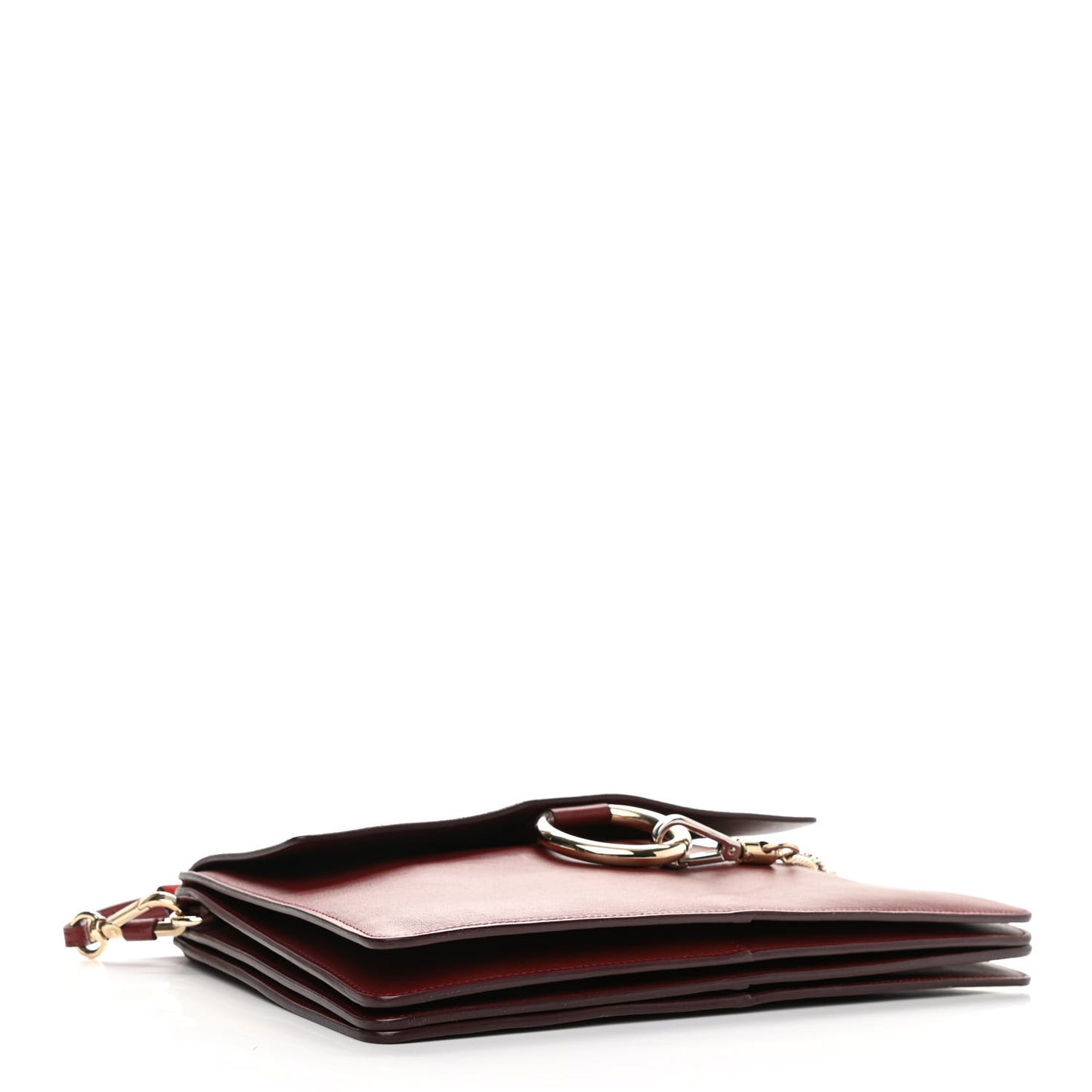 Calfskin Suede Medium Faye Shoulder Bag Plum Purple