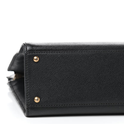 Chanel Caviar Embroidered Logo Shoulder Bag Black 4 of 8