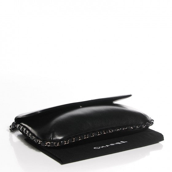 Lambskin Chain Flap Black