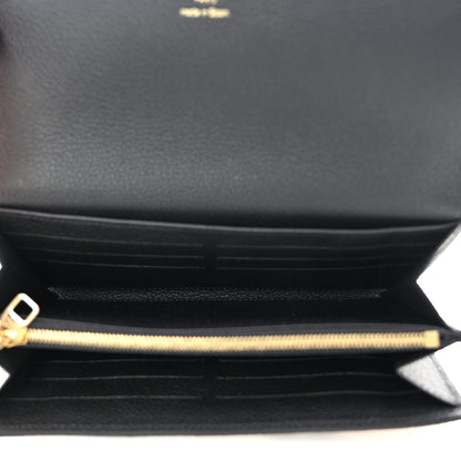 Louis Vuitton Empreinte Monogram Giant Crafty Sarah Wallet Creme Black 5 of 8