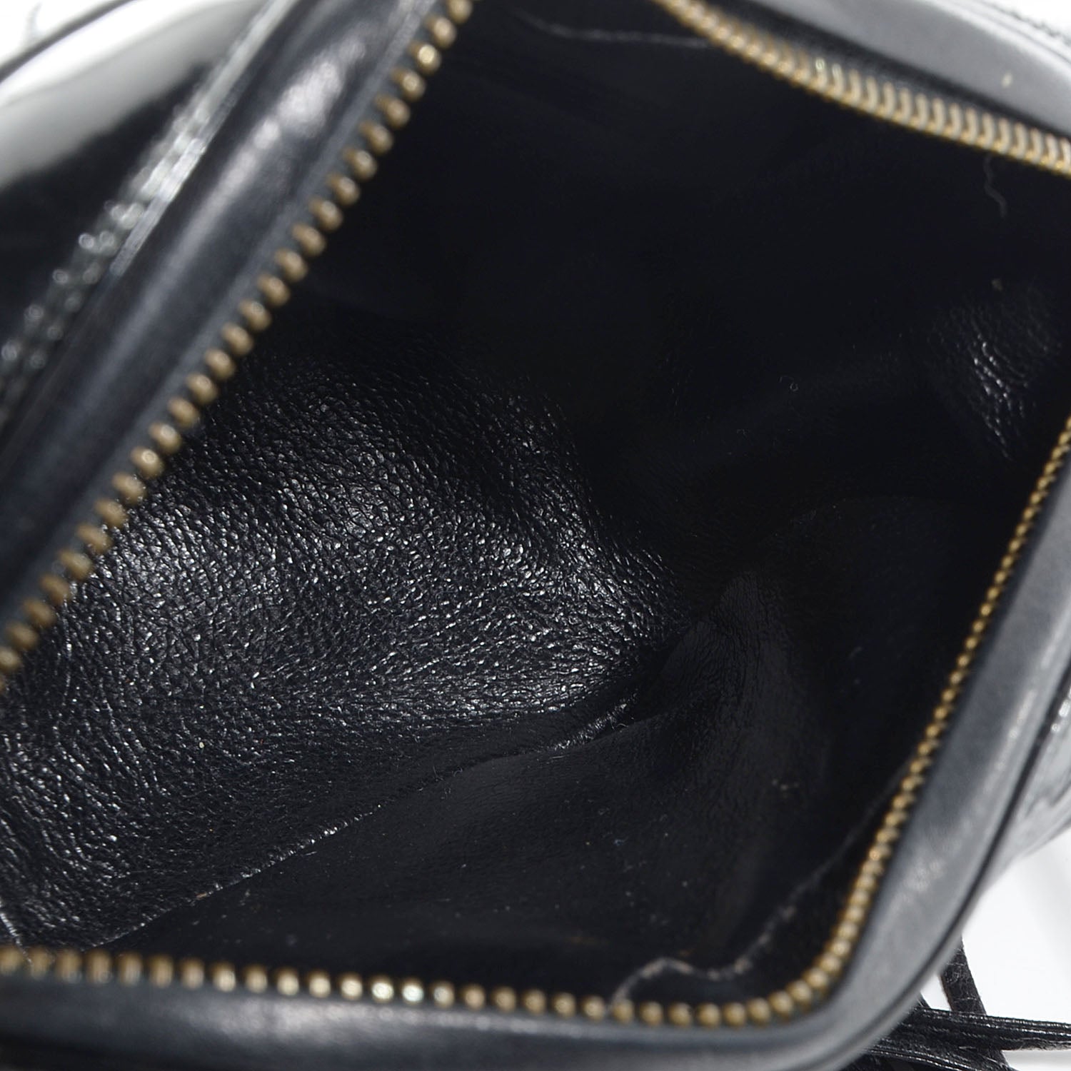 Chanel Patent Quilted Camera Case Black 5 of 8