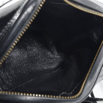 Chanel Patent Quilted Camera Case Black 5 of 8