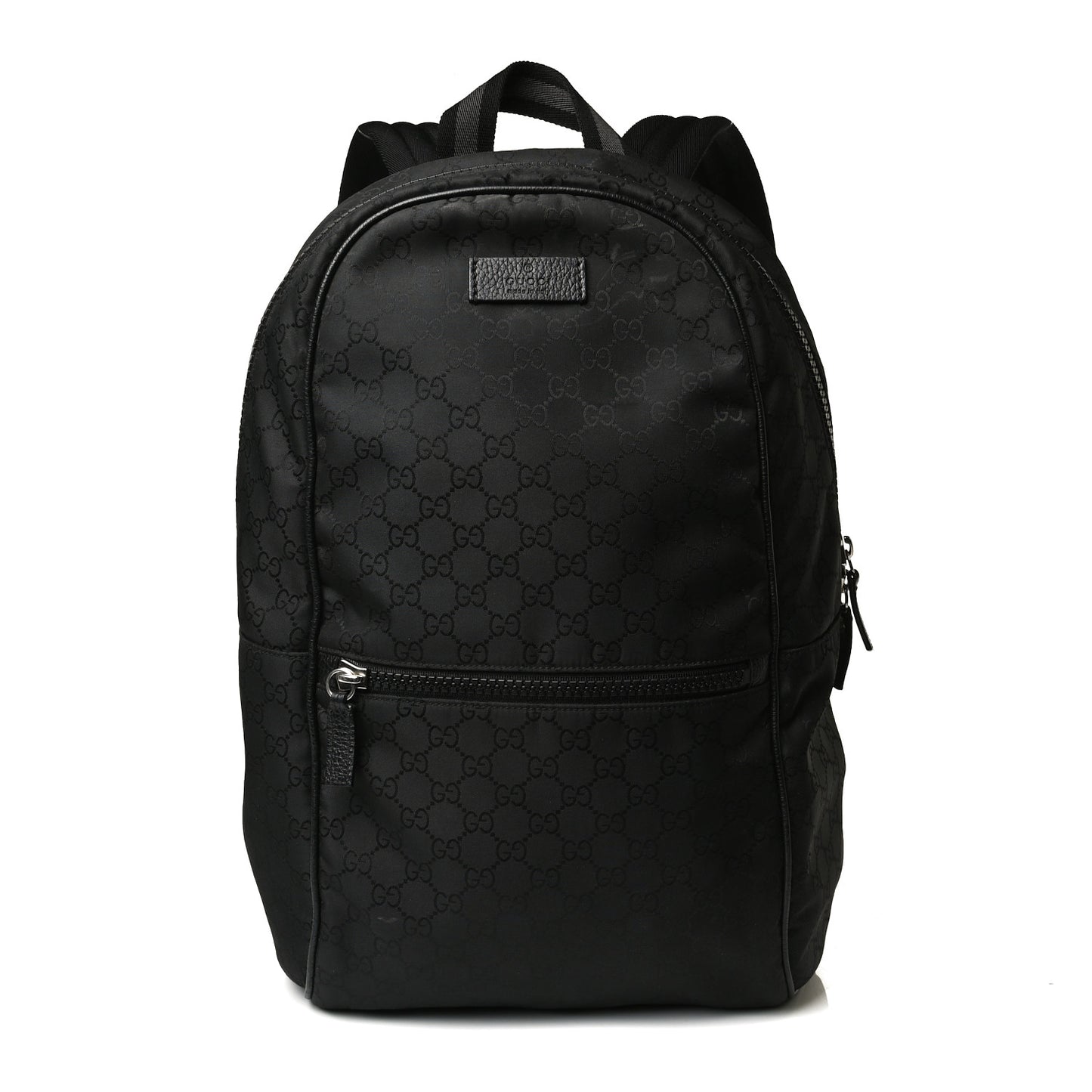 Nylon Monogram Slim Backpack Black