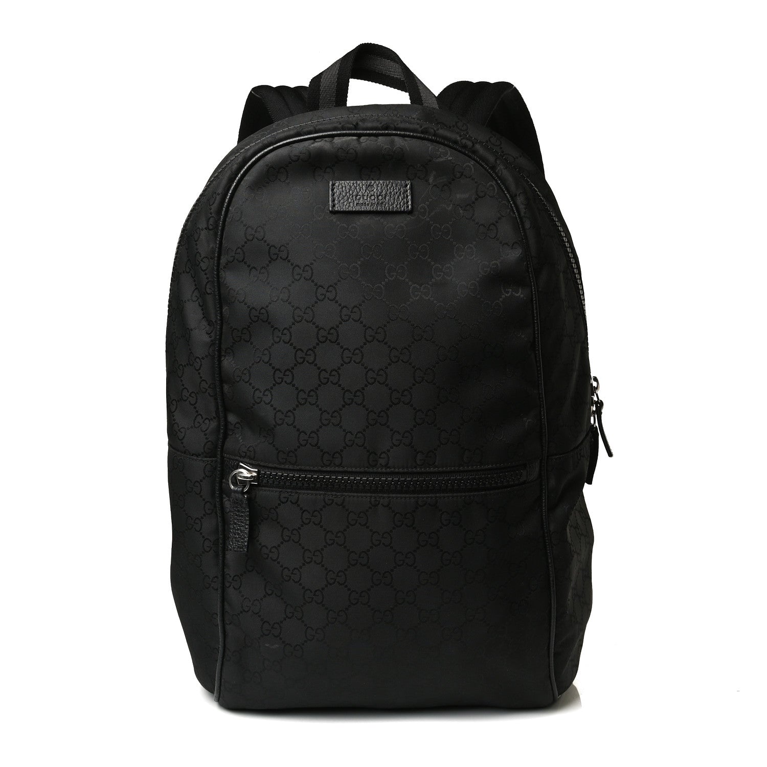 Gucci Nylon Monogram Slim Backpack Black 1 of 17