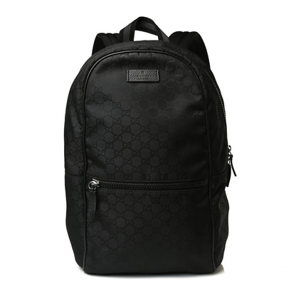 Gucci Nylon Monogram Slim Backpack Black 1 of 17