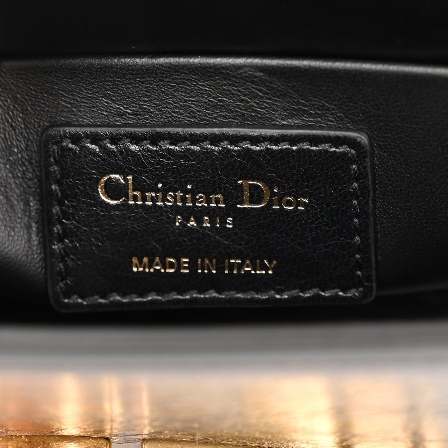 Crackled Lambskin 30 Montaigne Box Bag Black