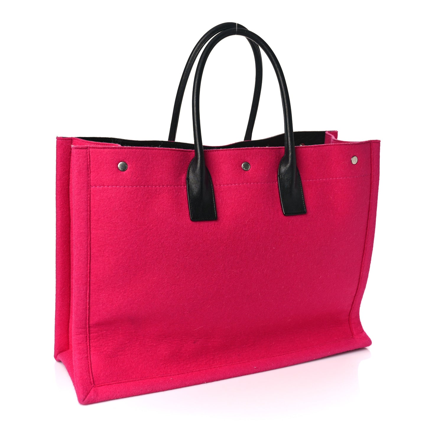 Wool Rive Gauche Tote Fuchsia