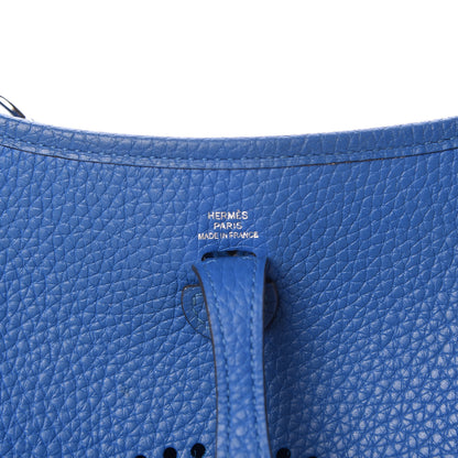 Hermes Taurillon Clemence Amazone Evelyne TPM Bleu Zellige 6 of 13