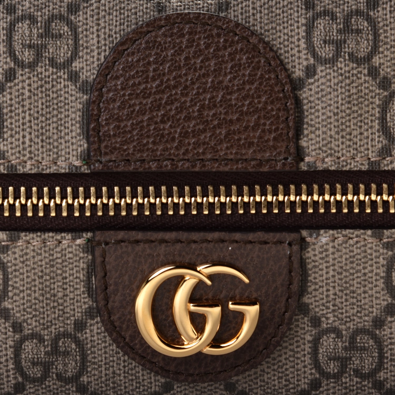Gucci Soft GG Supreme Monogram Calfskin Medium Ophidia Cosmetic Case Beige Ebony New Acero 5 of 9