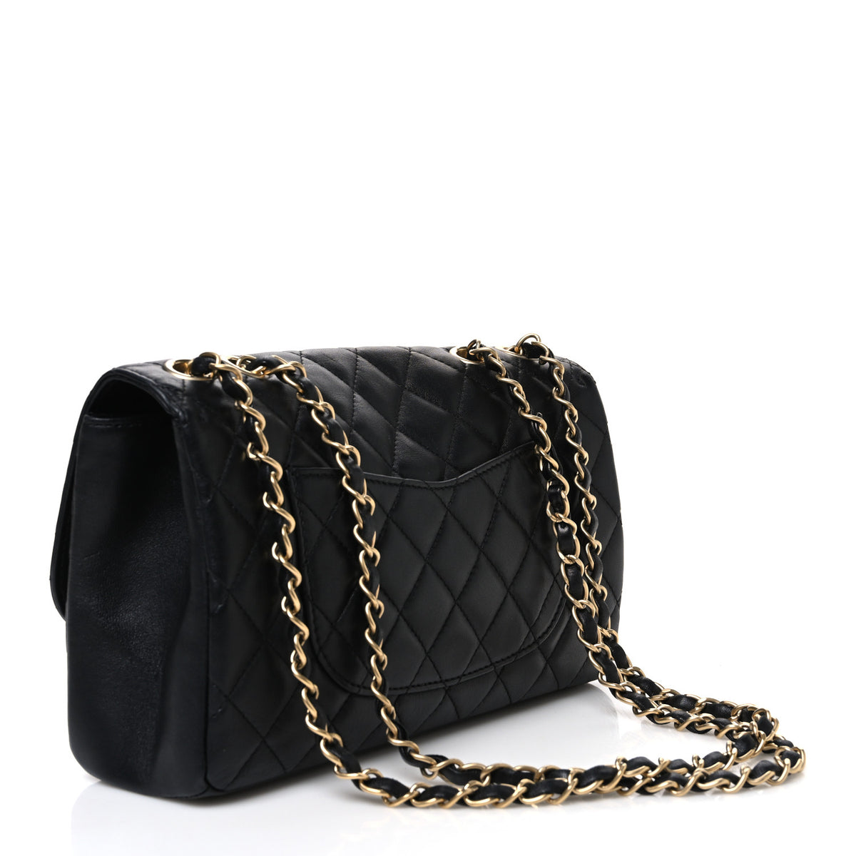 Lambskin Quilted Medium Mademoiselle Chic Flap Black