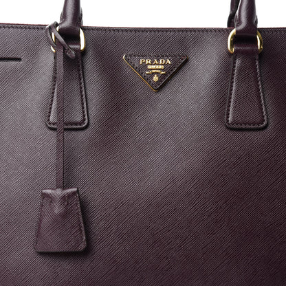 Prada Saffiano Large Galleria Double Zip Tote Granato 11 of 11