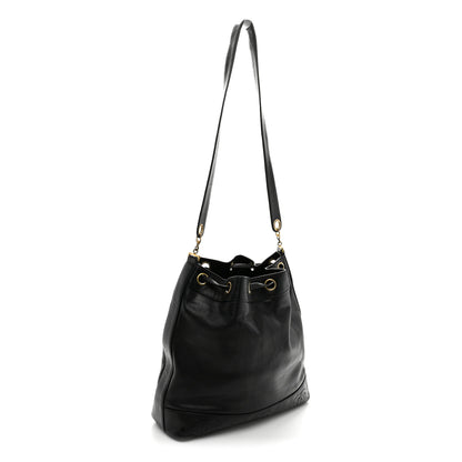 Chanel Caviar CC Drawstring Shoulder Bag Black 4 of 13