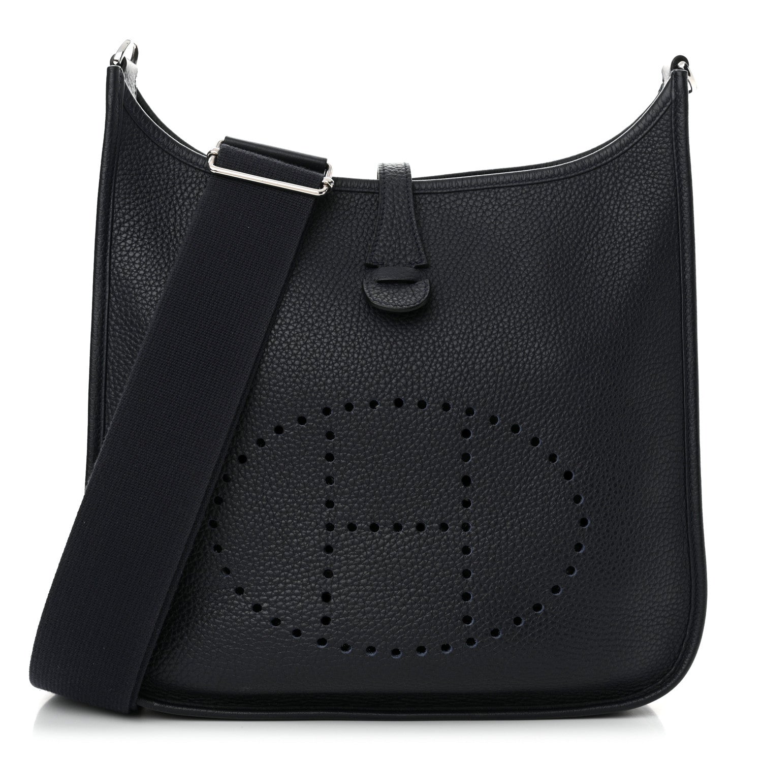 Hermes Taurillon Clemence Evelyne III PM Bleu Nuit 1 of 11