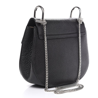 Chloe Grained Lambskin Drew Shoulder Bag Black 2 of 9