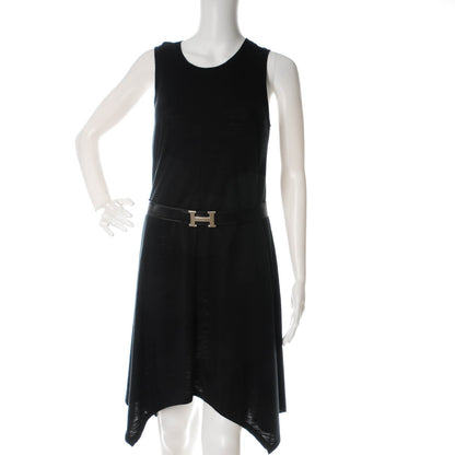 Hermes Box Togo Strie 32mm H Belt 80 Black Chocolate 2 of 6