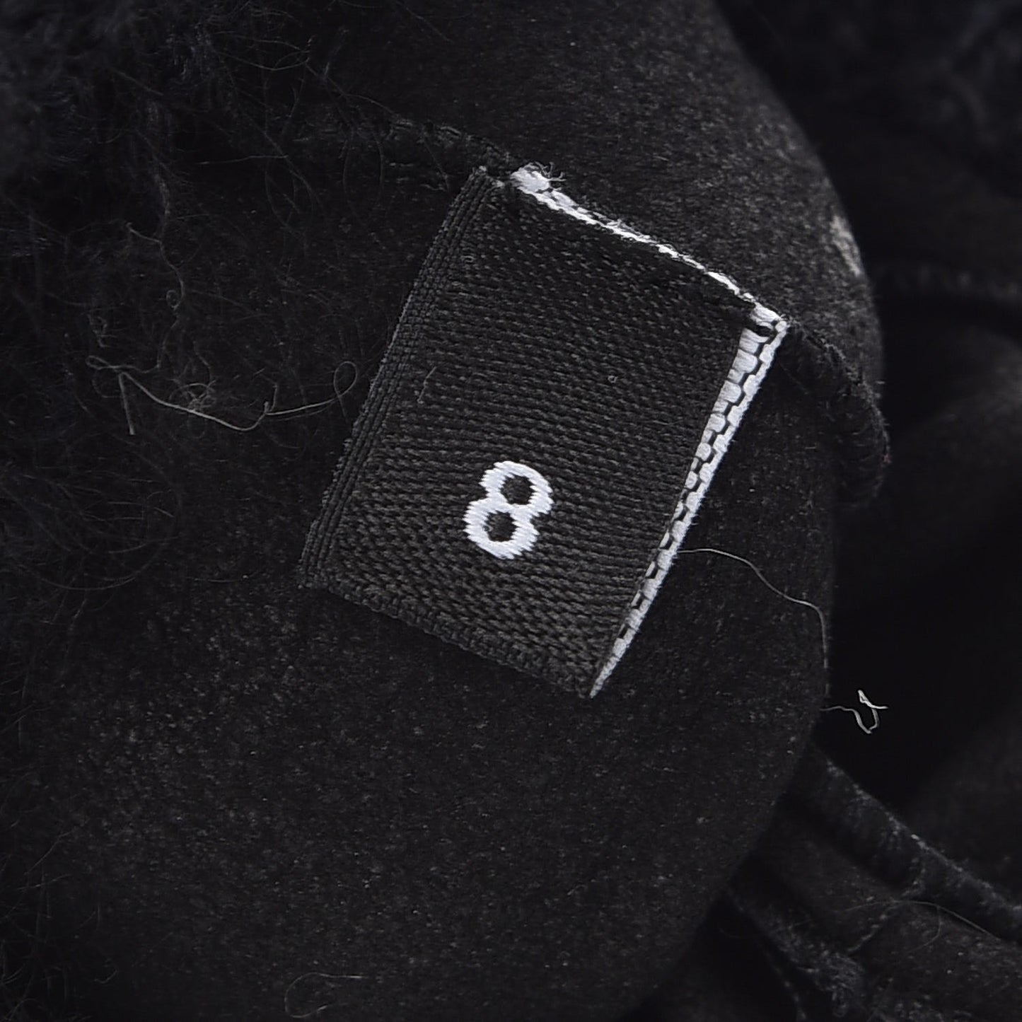 Lambskin Knit Gloves 8 Black