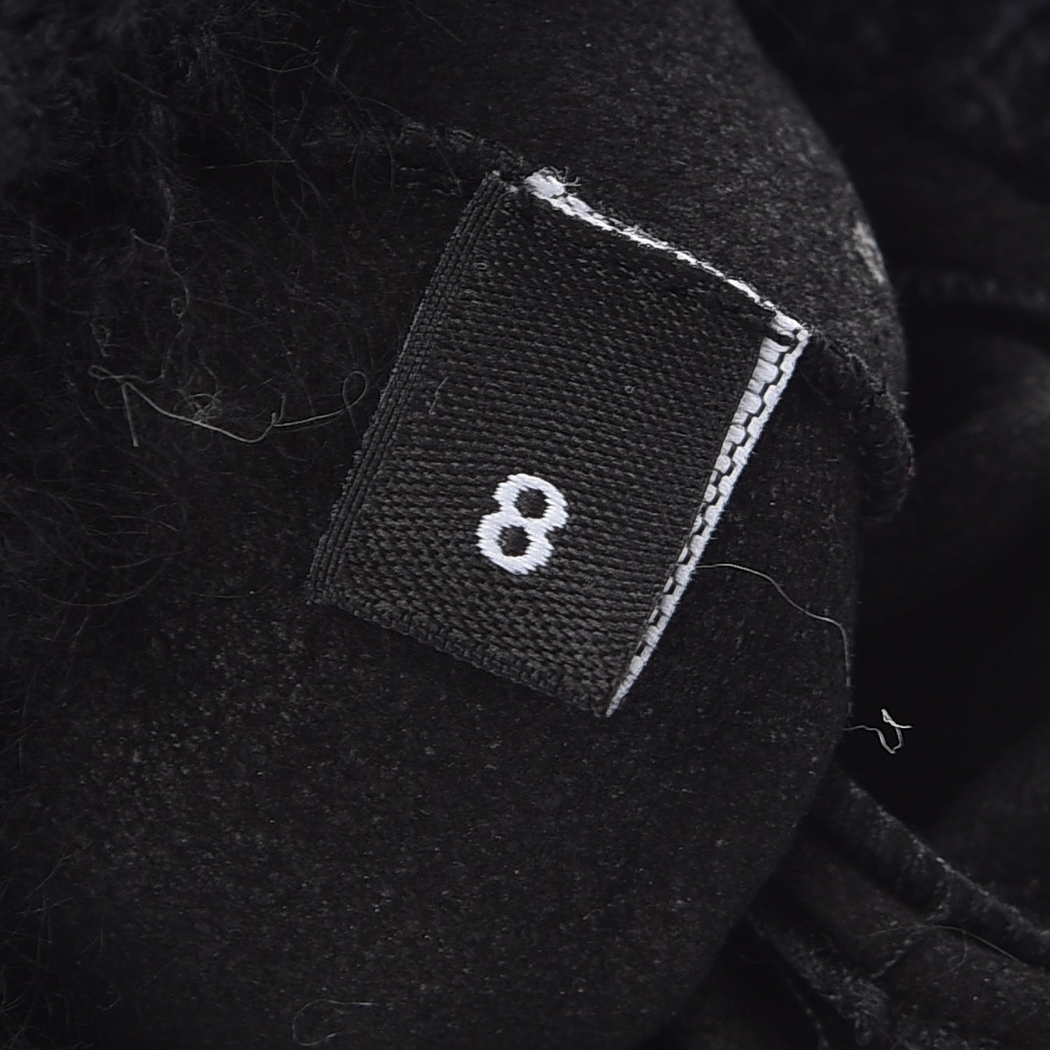 Chanel Lambskin Knit Gloves 8 Black 5 of 8