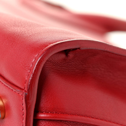 Saint Laurent Calfskin Small Sac De Jour Lipstick Red 21 of 25