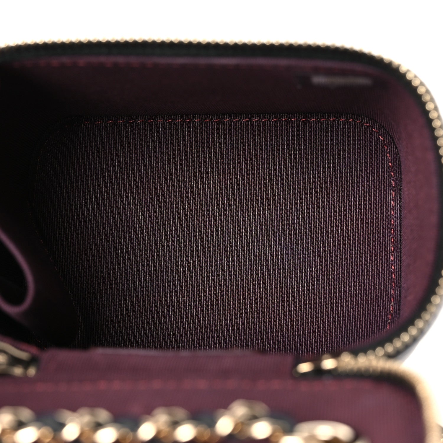 Chanel Lambskin Quilted Mini Vanity Case With Chain Black 5 of 11