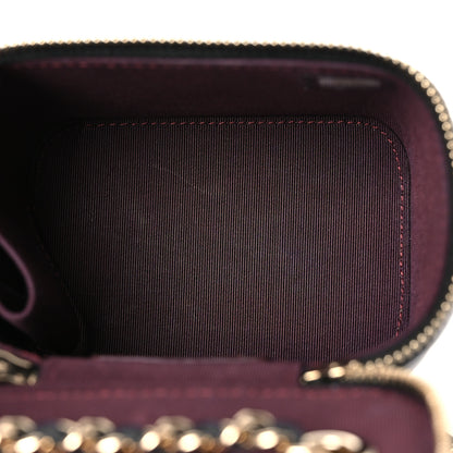 Chanel Lambskin Quilted Mini Vanity Case With Chain Black 5 of 11