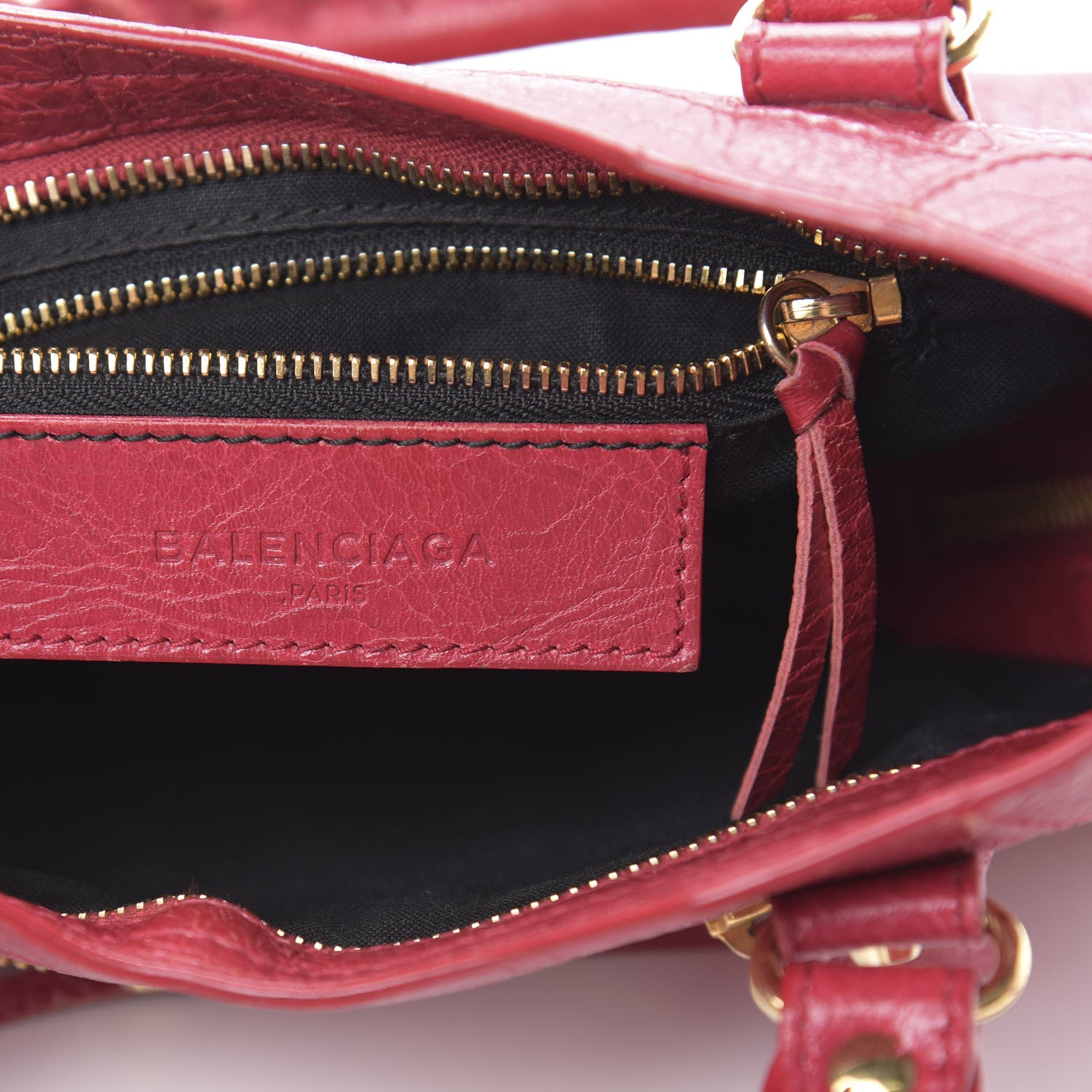 Balenciaga Agneau Classic Gold Hardware Mini City Rouge Sapphire 6 of 18